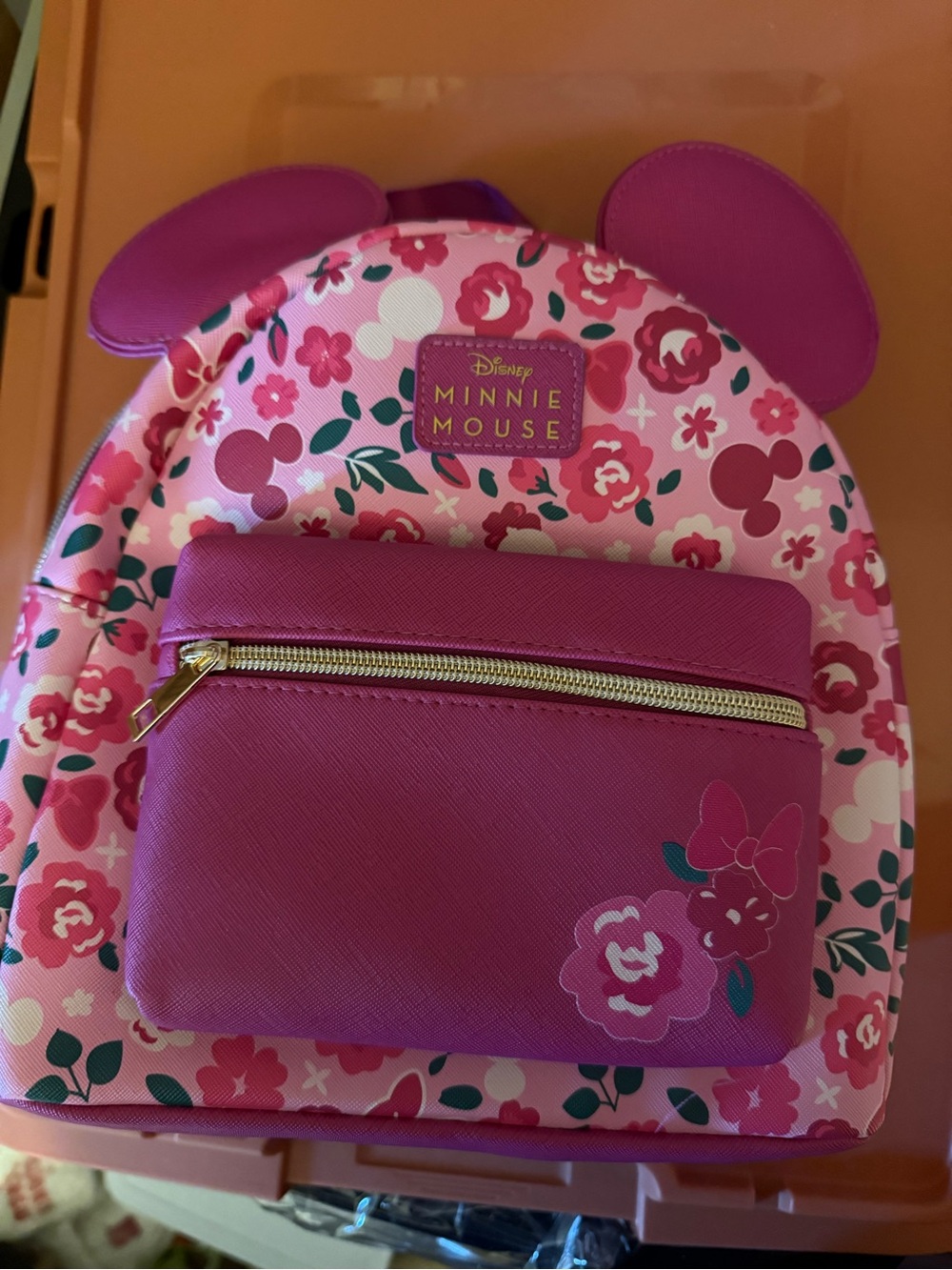 Disney Minnie Mouse Floral Pink Kids Mini Backpack
